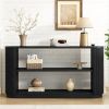 Mirod Modern Entryway Console Table - Slim Sofa Table with Open Shelf & Elegant Wood Grain, Multi-Functional Hallway Table for Living Room