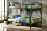 Brantley Sandy Black & Dark Bronze Hand-Brushed Finish Full XL/Queen Bunk Bed