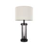 VEVOR Table Lamps Set of 2, Dimmable Farmhouse Bedside Nightstand Lamps, Vintage Lamp with LED Bulb and Linen Shades