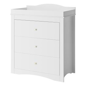VEVOR Changing Table Dresser, Baby Diaper Change Station with 3 Drawers
