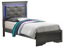 Lorana G6502C-TB3 Twin Bed , Metalic Black