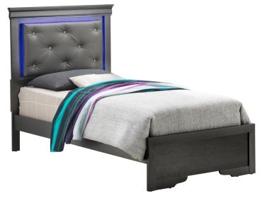 Lorana G6502C-TB3 Twin Bed , Metalic Black