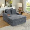 sofa With 2 toss pillows and a ottoman ,Comfy Sofa- Deep Seat Couch for Living Room