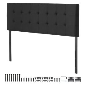 Headboard, Queen Size Headboard with Adjustable Height, Comfortable Diamond Tufted for Queen Size Bed, W62.2 x H(42.72-54.53) x D2.76 in