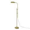 1-Light Modern Adjustable Brass Floor Lamp Gold