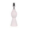 18.5" Height White Ceramic Material Table Lamp Base, Modern Design, Livingroom, Bedroom