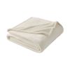 Luxury Velvet Plush Blanket, Ivory, King