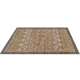 VEVOR Area Rug, 7.5 x 9.5 ft Large Washable Rug, Non-Slip and Tear-Resistant Soft Carpet, Pet & Child Friendly Vintage Area Rugs