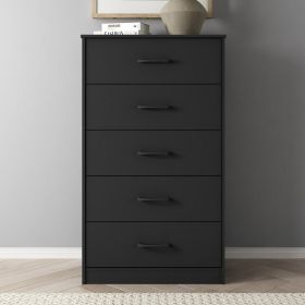 Ardent 5 Drawer Dresser, Black