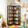Corner bookshelf, maximizing space, display rack, storage rack, suitable for small spaces