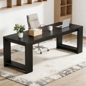 Double person office desk, rectangular study desk, computer desk, conference desk