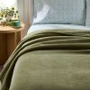 Wexford Super Soft Luxury Chenille Blanket , Full/Queen Size, Dark Cilantro