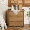 Bedside table, storage cabinet, nightstand with large storage space and space saving design