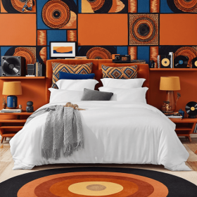 Aesthetic white and pink oversized solid color duvet cover set. This charming bedding appeals to all students