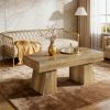 Durable wooden coffee table, rectangular table, central table,
