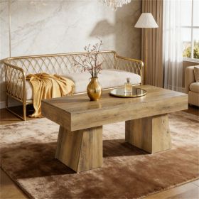 Durable wooden coffee table, rectangular table, central table,