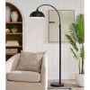 Black Finish Arch Dome Floor Lamp