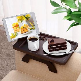 Couch Arm Table Clip on Side Table, Couch Table for Wide Couches,  Sofa Armrest Tray for Small Spaces