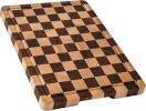 Kitchen cutting board, upgraded grid cutting board, acacia wood cutting board, with drainage channels and handles, large butcher cutting board tray