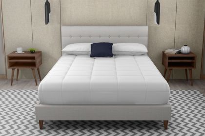 King Upholstered Bed With 2 Nightstands
