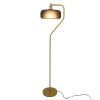 Astris Floor Lamp Black Sprayed and Gold 110-120V