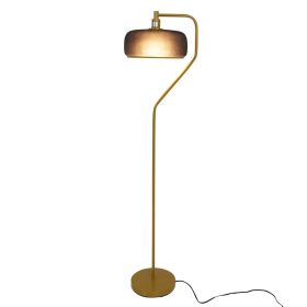 Astris Floor Lamp Black Sprayed and Gold 110-120V