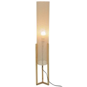 Contemporary Floor Lamp, Standing Light for Living Room Centerpiece, Bedroom & Office Lighting, Ethos Floor Lamp Oak and Natural 110-120V