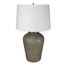 D18x28.5" Glass Table Lamp
