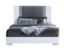 MOON WHITE KING BED WITH LED