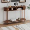 Fluted Console Table With Rolling Slatted Door, Narrow Entryway Table With Storage, Modern
Sofa Table For Behind Couch, Living Room