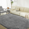 5ft x 8ft Rugs for Living Room,Grey Fluffy Carpet Large Fuzzy Plush Shag Comfy Soft, Non-Slip Indoor Floor Carpet,Room,Bedroom,Playroom