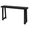 56 in Console Table, Modern Desk Behind the Couch, Wooden Rectangle Entrance Desk, Narrow Long Sofa Table Accent Stand, Ideal for Hallway, Bedroom
