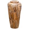 Decoration Vase 15.7x31.5" Solid Teak Wood