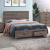 Geary Barrel Oak Eastern King Storage Panel Bed