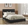 Warwick Black Upholstered Panel Eastern King Bed