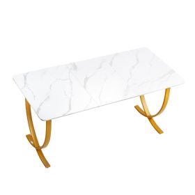 VEVOR Executive Desk, 63" W x 31.5" D Large Office Desk, Modern Computer Table Conference Meeting Room Table