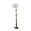 61.5" In Coastal Wood Effect Polyresin Floor Lamp