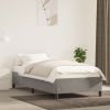 Bed Frame Light Grey Velvet Twin XL Bed Frame Rectangular