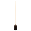 Prism Brassed Gold LED Floor Lamp with On/Off Switch Faux Marble Base
