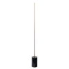 Prism Brassed Gold LED Floor Lamp with On/Off Switch Faux Marble Base