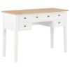 Writing Desk White and Brown MDF and Pinewood Standard