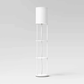 Shelf Floor Lamp White