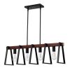 VEVOR 4-Light Kitchen Island Pendant Lights, 60W, Adjustable Dining Room Light Fixture with 2 x 6'' and 6 x 12'' Rods