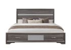 RYDER SPARKLE GREY KING BED