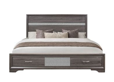 RYDER SPARKLE GREY KING BED