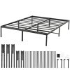 14 Inch Queen Metal Bed Frame Platform, No Box Spring Needed