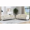 3-seater + 3-seater Combination sofa.Beige Velvet W834S00065