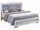 Glamorous Silver Champagne Queen Bed