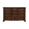 Classic Traditional 1pc Dresser of 11 Drawers Cherry Finish Formal Bedroom Furniture Carving Wood Design