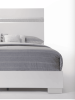 Naima II White High Gloss Finish Queen Bed